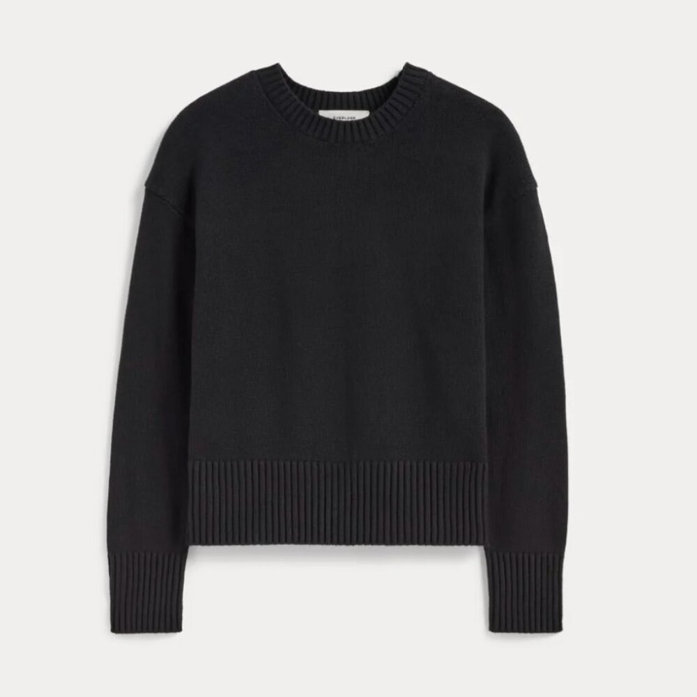 Everlane The Boxy Sweater in Everyday Cotton